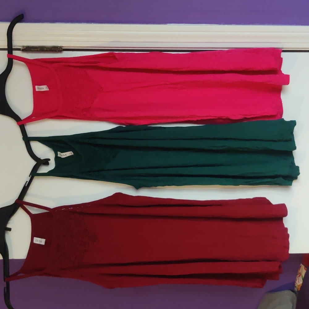 Three size large tank tops
